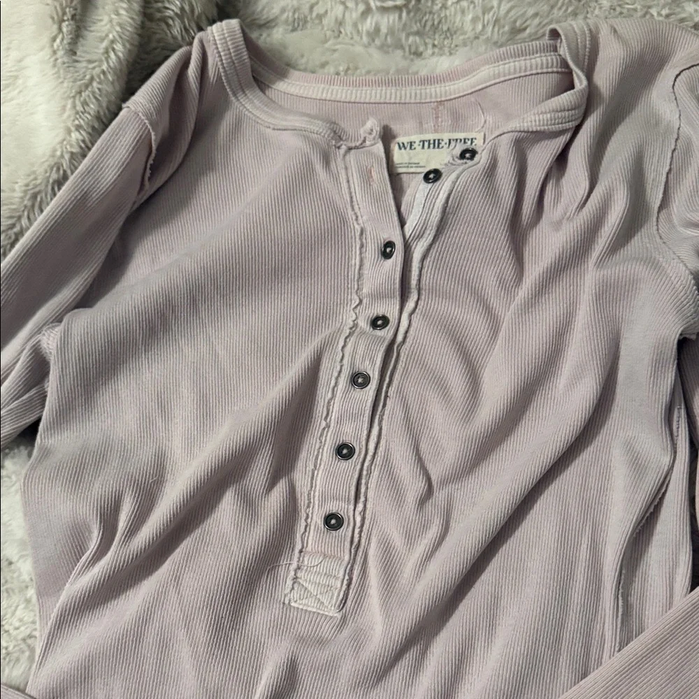 We The Free Light Pink Long Sleeve Top - Picture 5 of 5